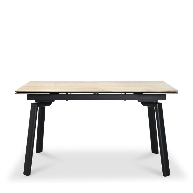 CINDI EXTENDABLE SINTERED STONE TOP DINING TABLE
