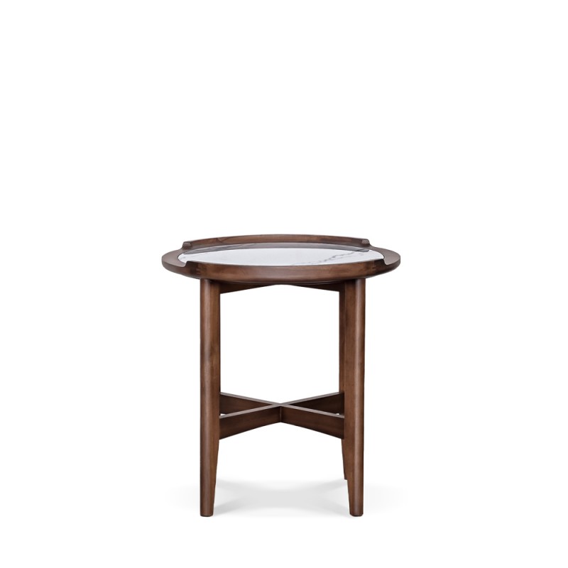 LN HOME: CINDI MARBLE TOP SIDE TABLE