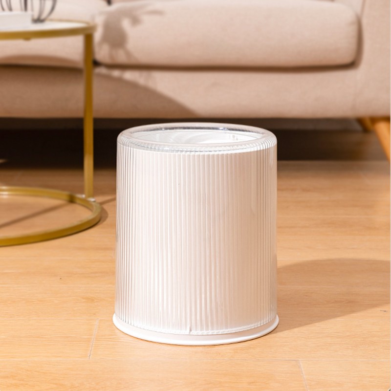 FLUTED CLEAR BIN 10L