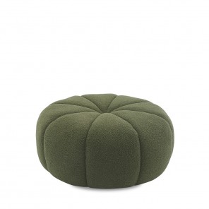PLUSH ROUND OTTOMAN
