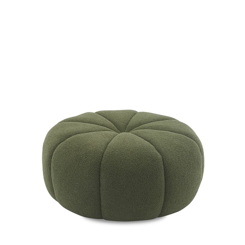 PLUSH ROUND OTTOMAN