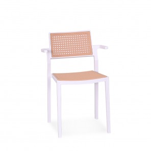ROTA-A STACKABLE DINING CHAIR WITH ARM