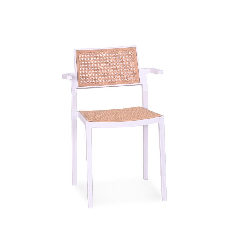 ROTA-A STACKABLE DINING CHAIR WITH ARM