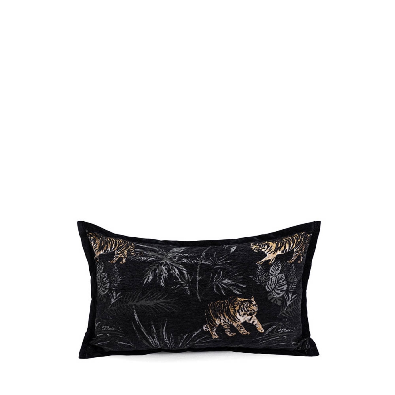 THROW CUSHION - FOREST TIGER KIDNEY PILLOW