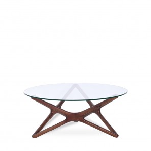 LN HOME: XXX TEMPERED GLASS TOP COFFEE TABLE